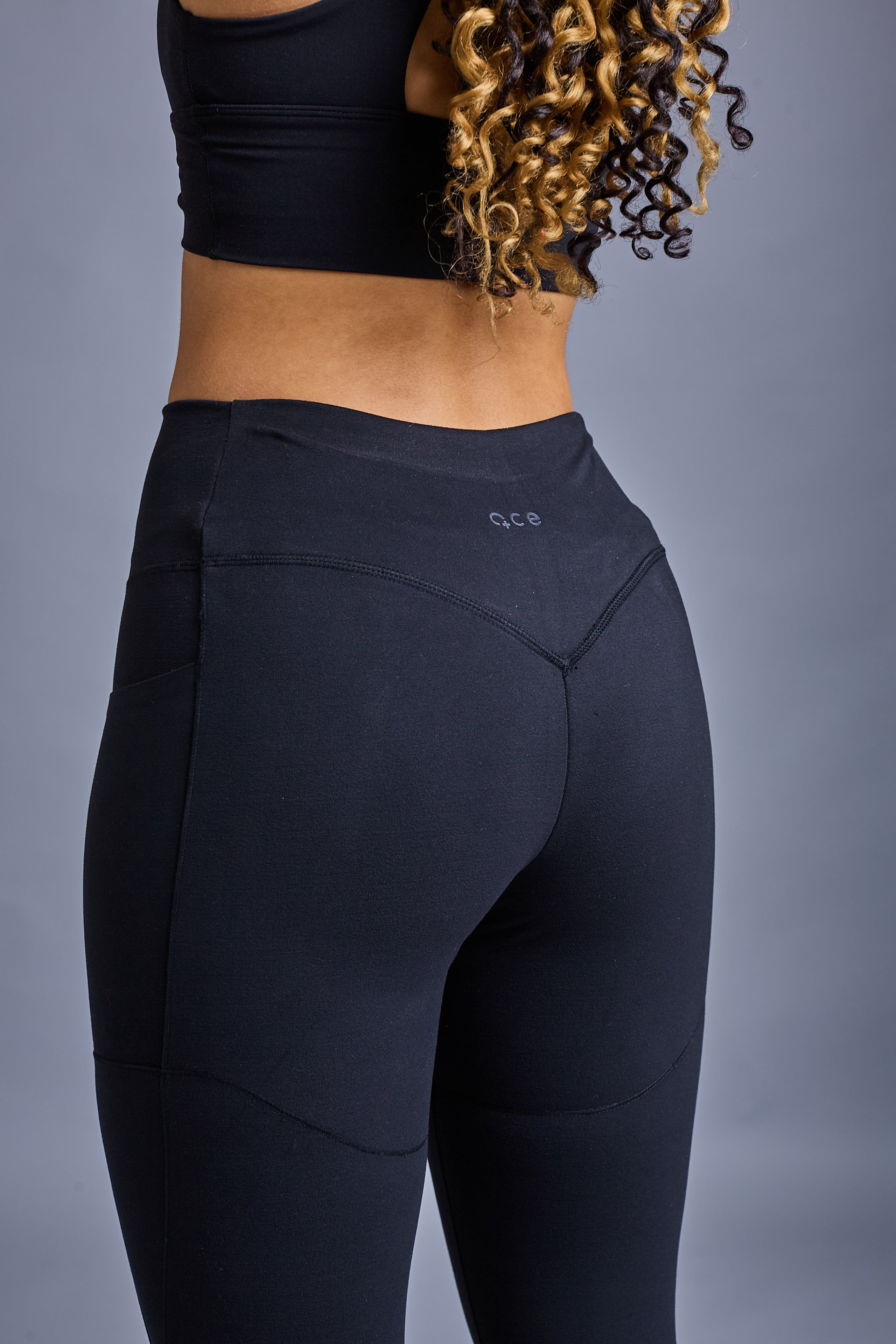 black born2be leggings, back view